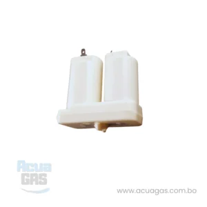 Portapilas de plástico para calefón a gas, universal