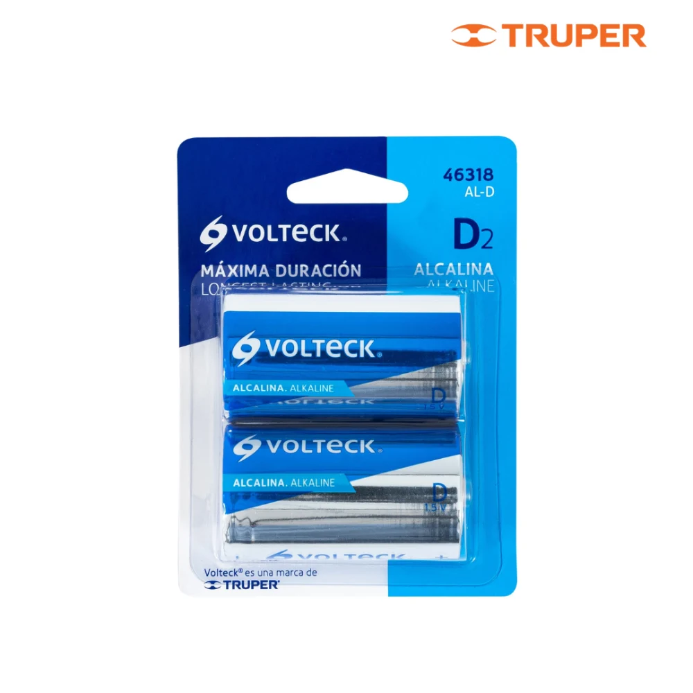Pilas alcalinas VOLTECK "D"