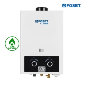 Calefón a gas FOSET 6 L Tiro Natural GN