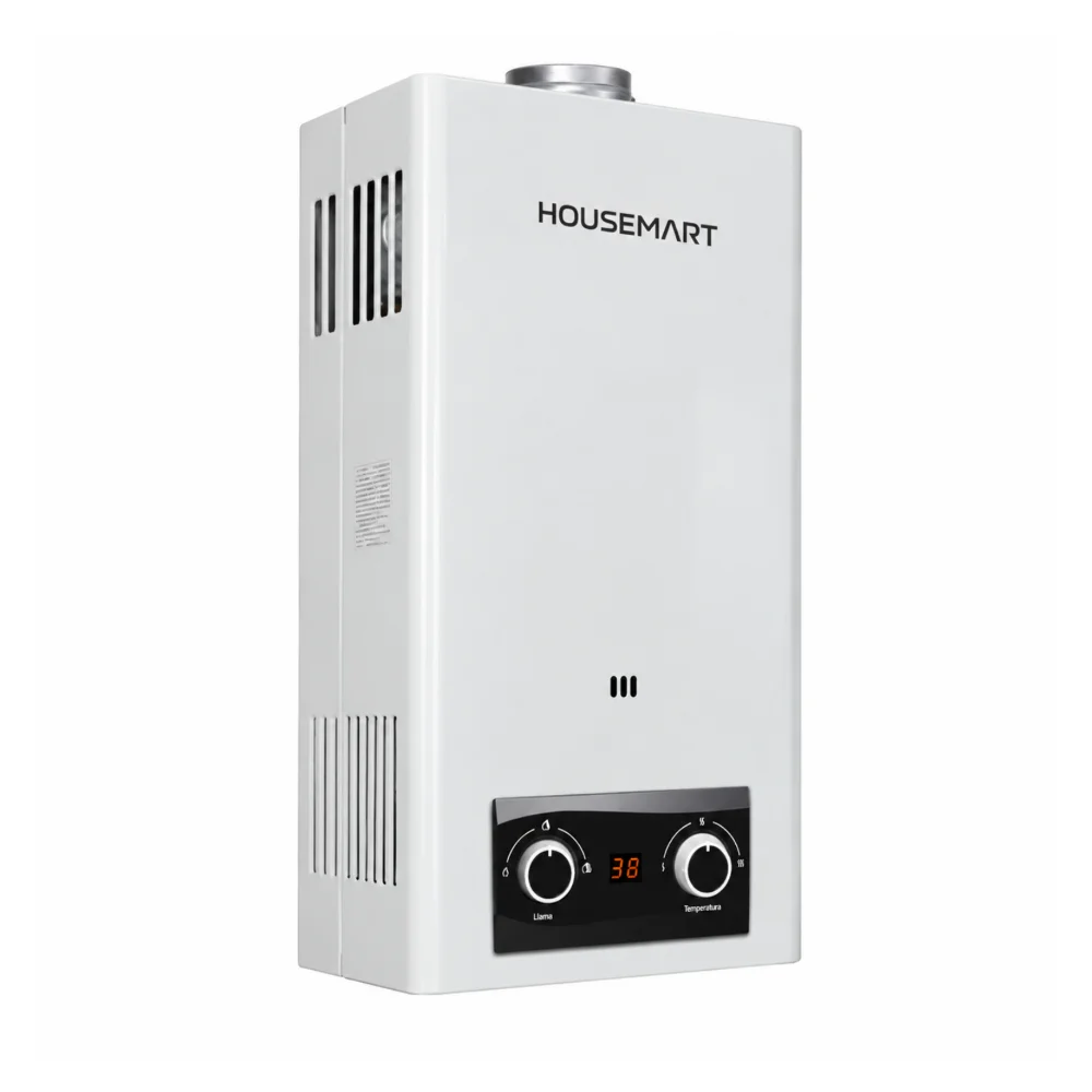 Calefón a gas HOUSEMART 12 L Tiro Natural GN - Imagen 2