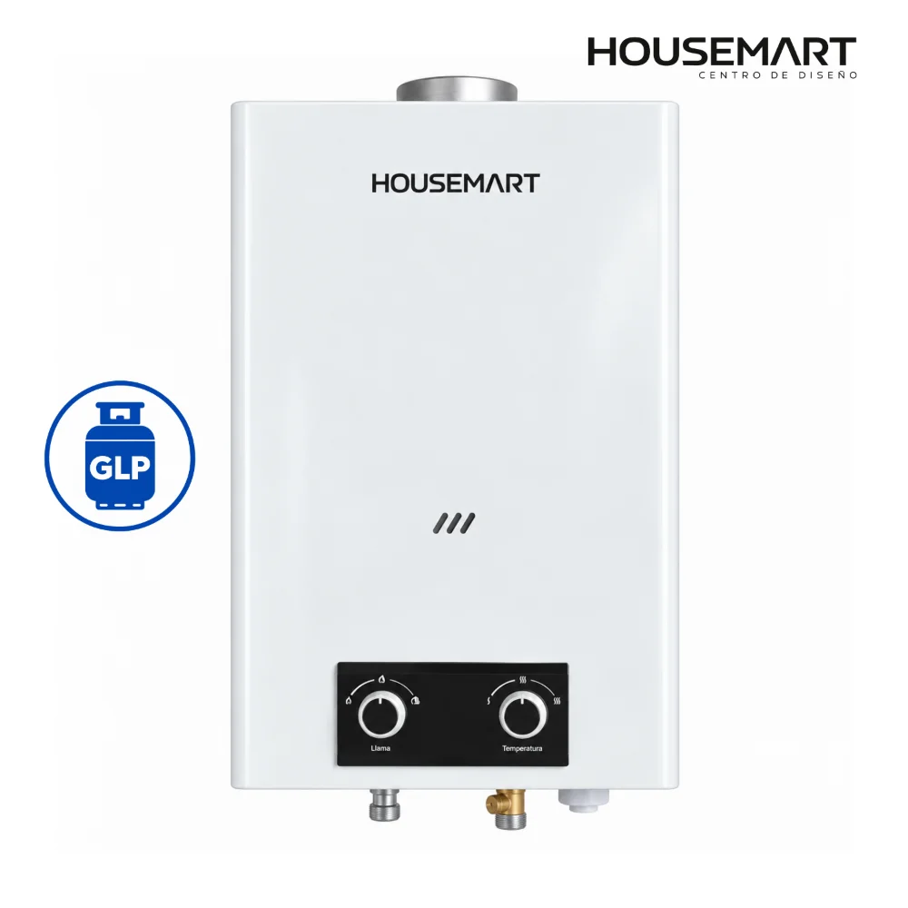 Calefón a gas HOUSEMART 15 L Tiro Natural GLP