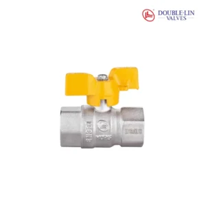 Valvula de gas recta tipo palanca H/H BON GAS de 1/2"
