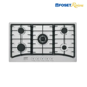 Cocina Encimera a Gas FOSET RIVIERA de 5 Hornallas Ancha